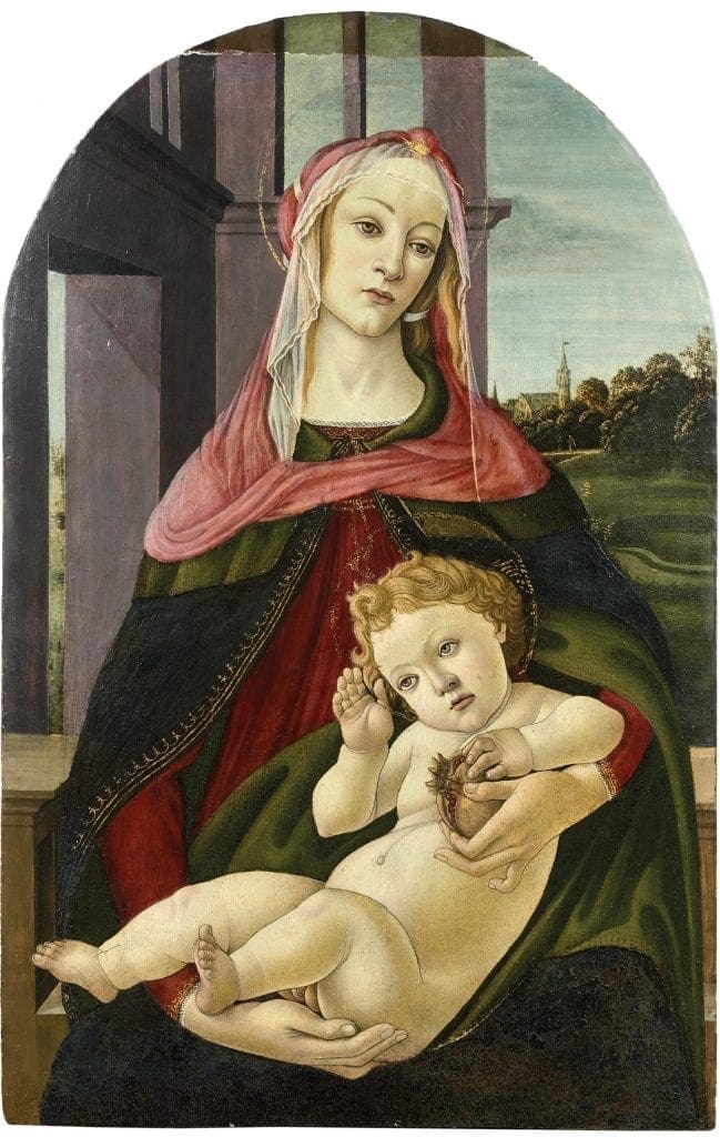 botticelli-encheres-drouot-audap-mirabeau Madone à la Grenade enchères Botticelli
