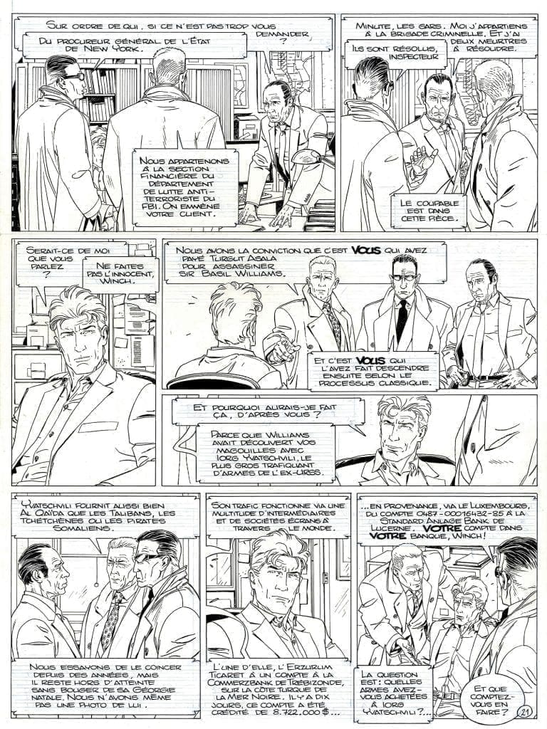 planche original Largo Winch