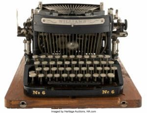 Mark Twain Samuel L. Clemenss Personally Owned Williams No. 6 Typewriter Heritage Auctions Mark Twain Samuel L. Clemenss Personally Owned Williams No. 6 Typewriter Heritage Auctions